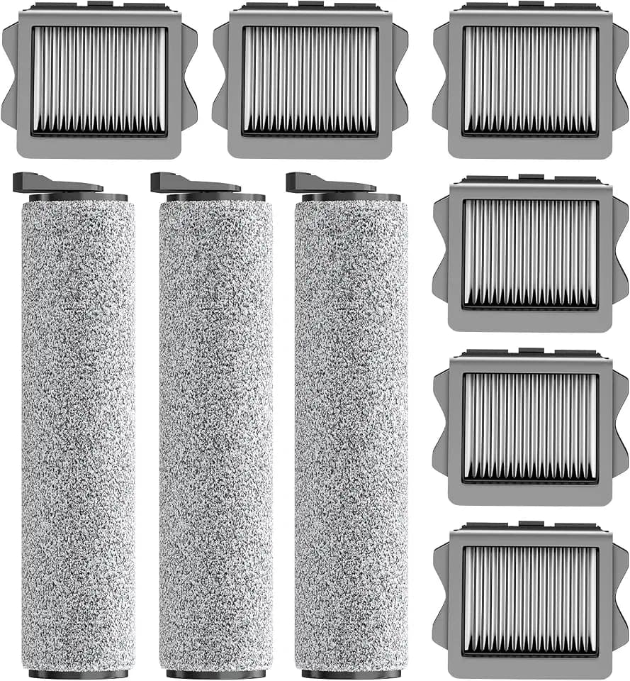 Nukisa Roller Brush Replacement Compatible with Tineco S3 Vacuum Mop,9 Pack