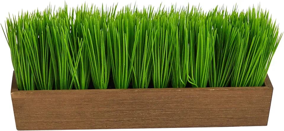12in. Grass Artificial Plant in Decorative Planter