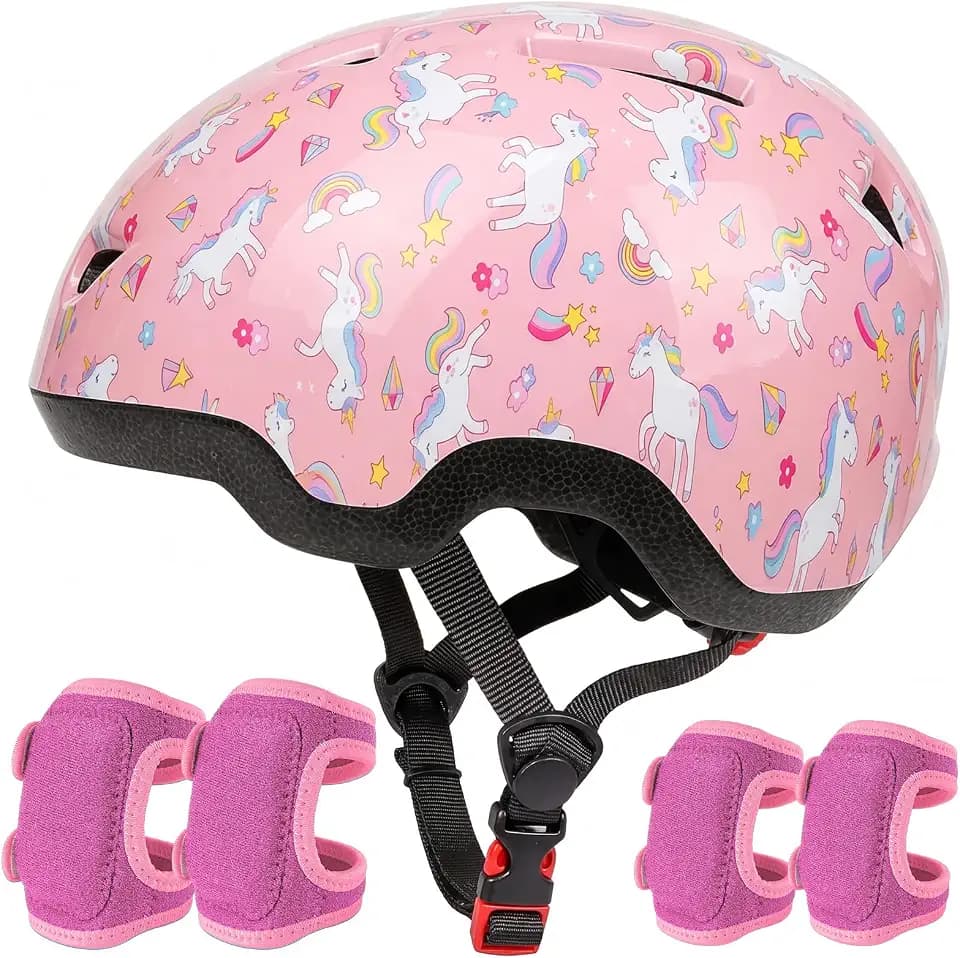 Toddler Helmet with Knee Pads and Elbow Pads Set for Kids Age 1-3