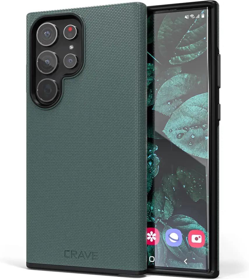 Crave Dual Guard for Samsung Galaxy S23 Ultra Case - Forest Green