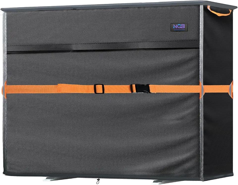 Mini Split Air Conditioner Cover for Outside Units,600D Waterproof Air Conditioner Mini Split Cover,Outdoor Rectangular Air Conditioner Covers for AC Units, Fits up to 49.2"L x 15.3"W x 36.2"H.