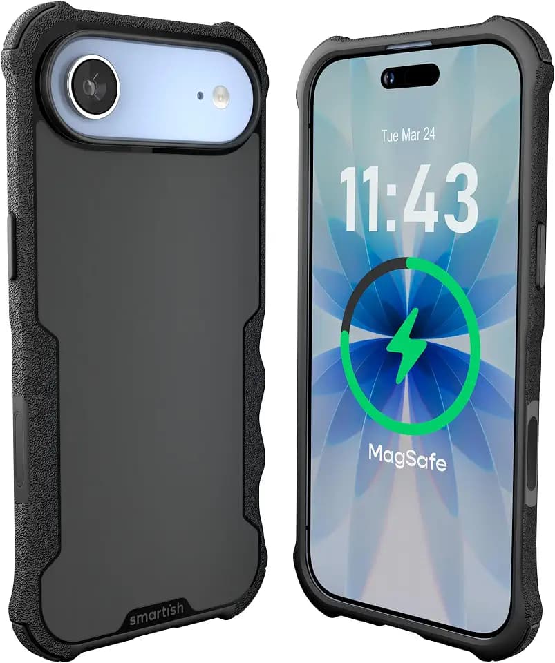 Smartish iPhone Air Case MagSafe, Gripzilla, Rugged Heavy Duty Grip, Black