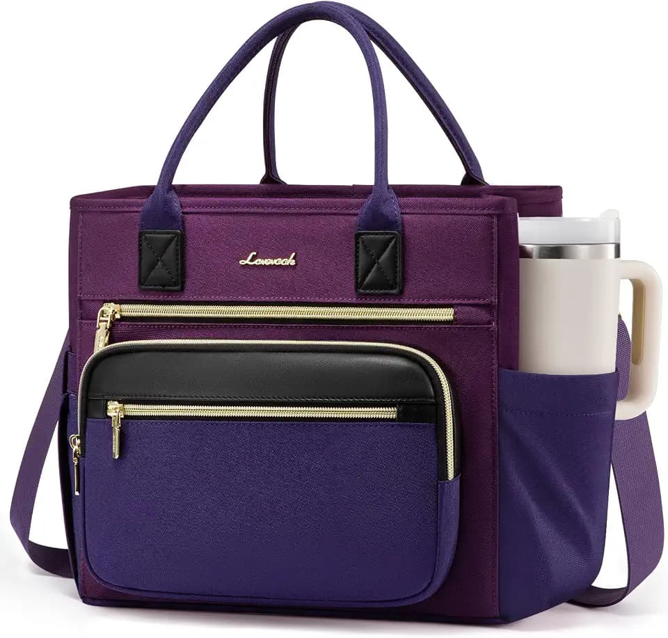 LOVEVOOK Insulated Lunch Box for Women,Large Adult Lunch Cooler Bag Women