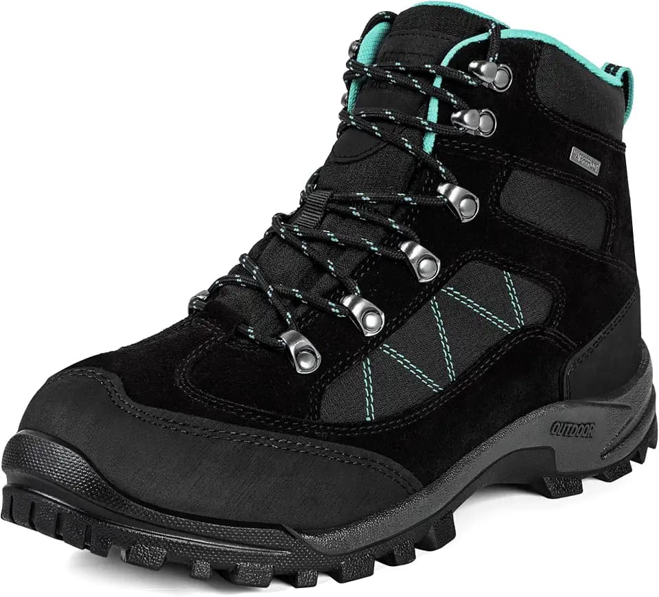 R CORD Hiking Boots Women Waterproof Ankle Support Womens Hiking Boots Backpacking Boots Breathable Non-slip Womens Hiking Shoes Durable Boots for Outdoors