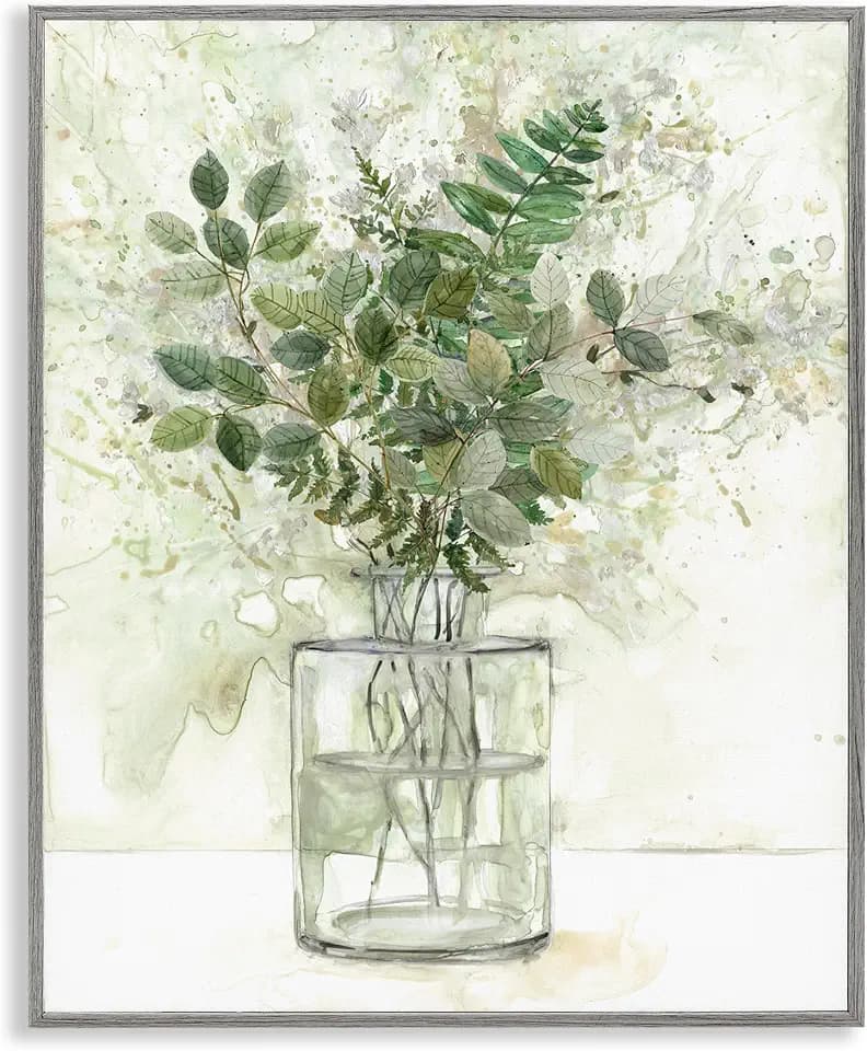 Herb Plant Arrangement Vase, 11 x 14 Inch Framed Giclée Print