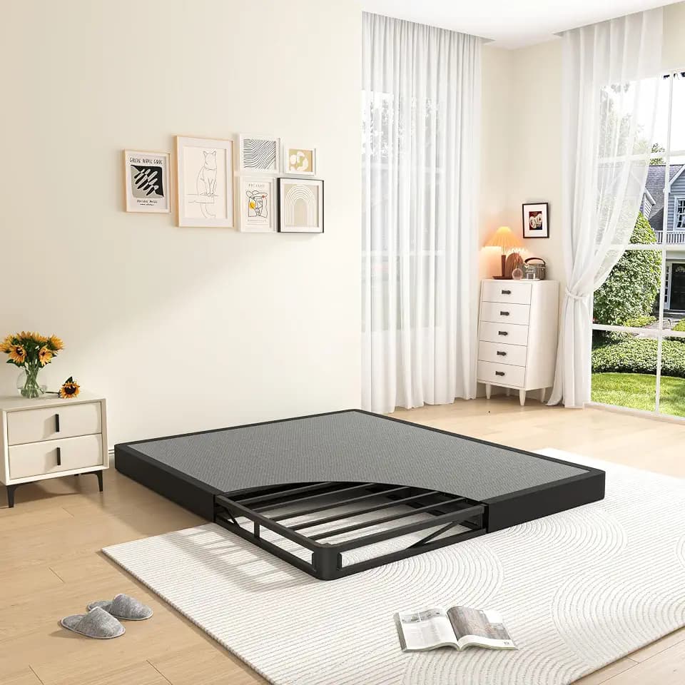 MAF 5 Inch Queen Box Spring for Queen Bed Low Profile Bed Base with Cover