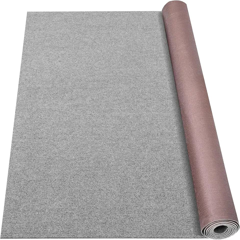 Grefinity Marine Carpet, 6 FT x 10 FT Gray Indoor Outdoor Carpet