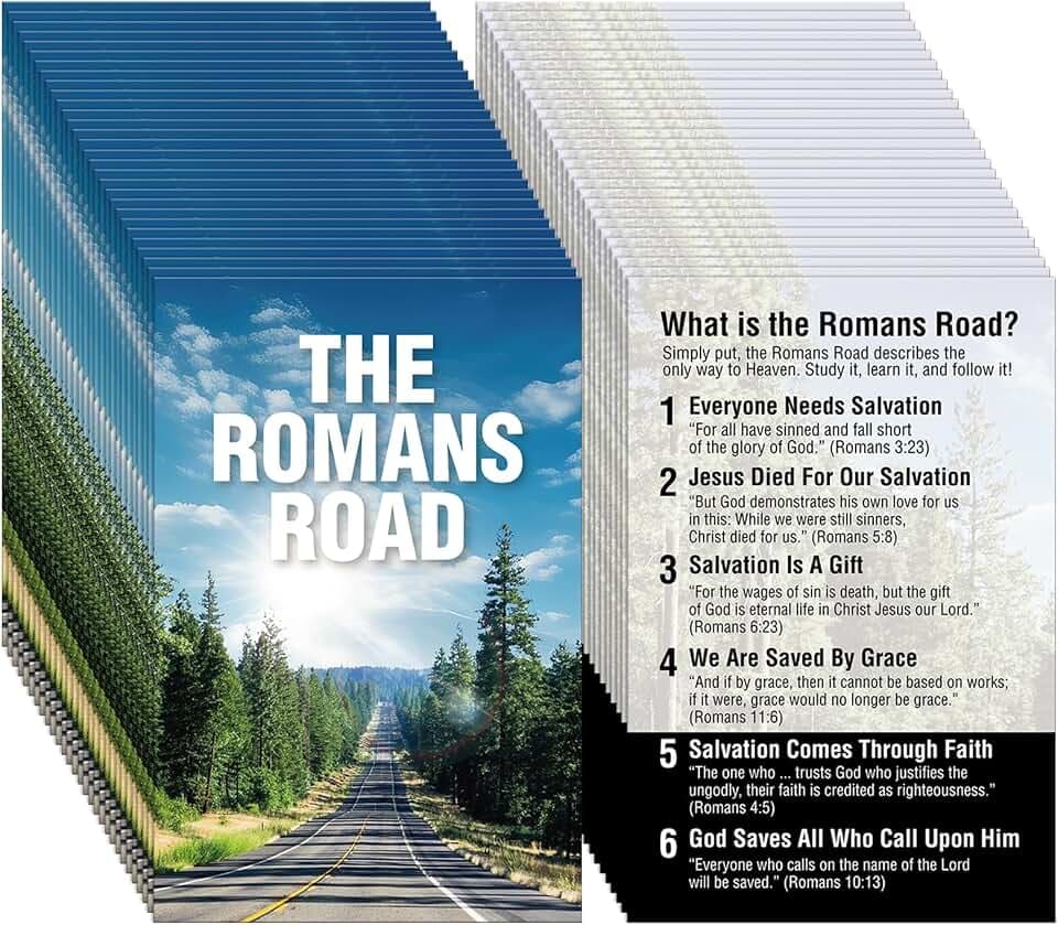 200 Pcs Gospel Tracts Salvation Cards,the Romans Road