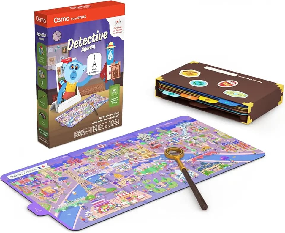 Osmo Detective Agency, Ages 5-12, Solve Mysteries, STEM Game, iPad/Fire