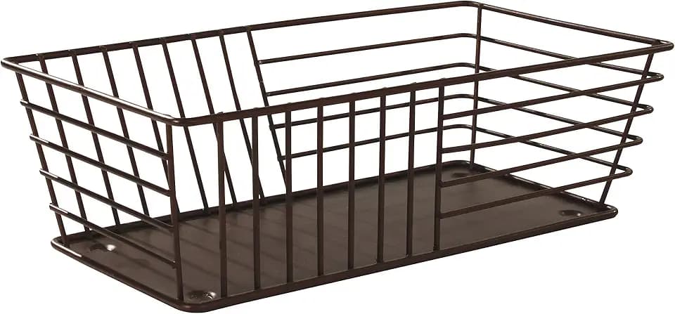 Spectrum Diversified Wright Bread Basket, Classic Kitchen Design for Breads, Roll, Muffin, Pastries & Baked Good Storage, Traditional Style Snack & Food Holder for Serving
