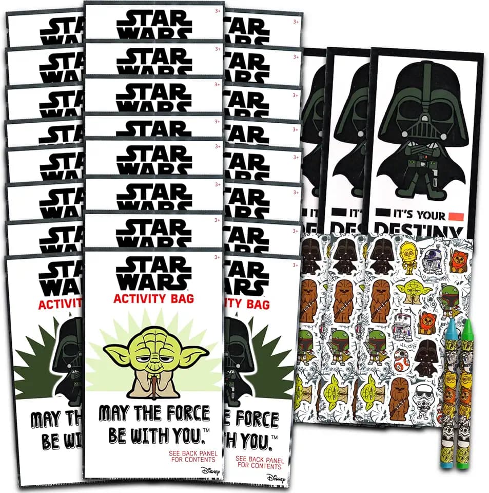 Star Wars Party Favors for Kids Bundle - 24 Mini Activity Packs