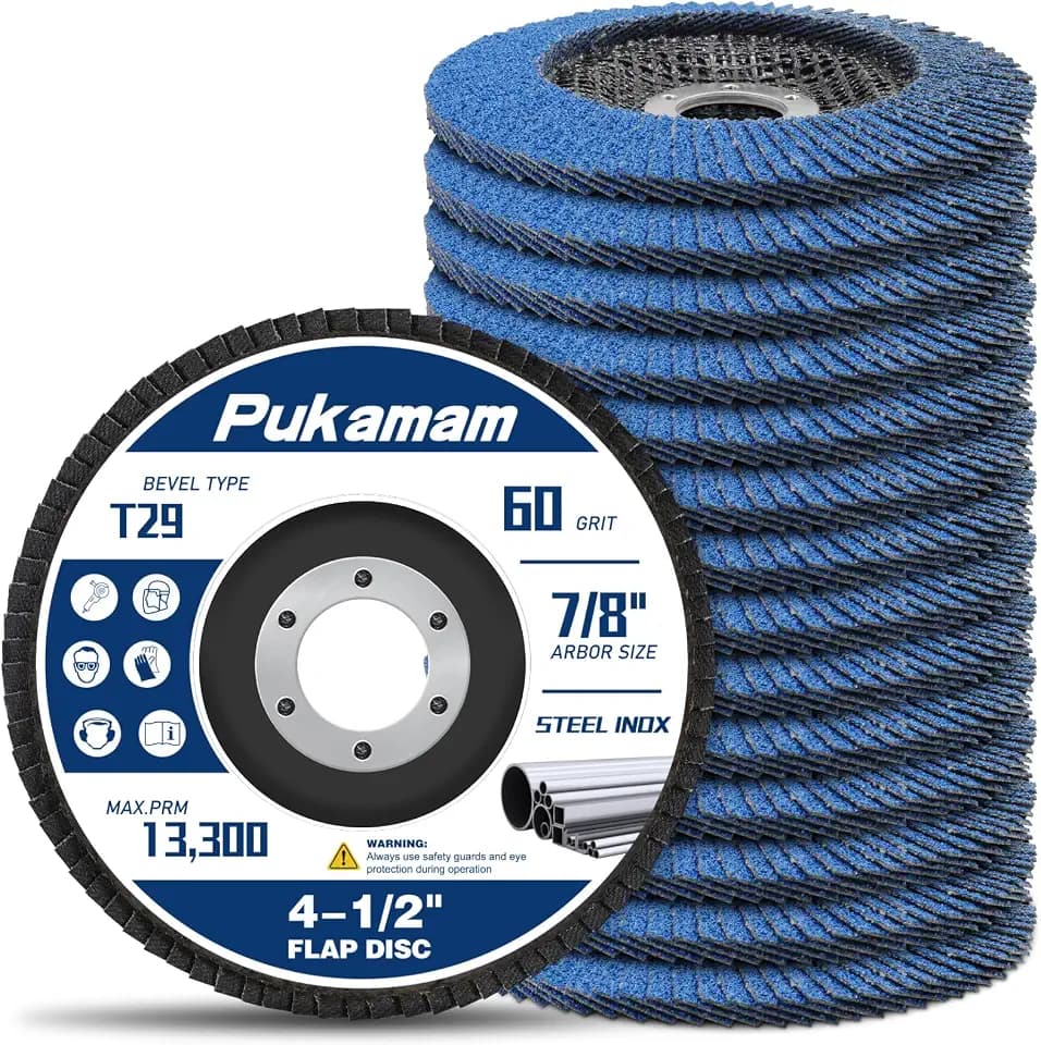 14 Pack Zirconia Flap Discs 4 1/2 for Angle Grinder 60 Grit