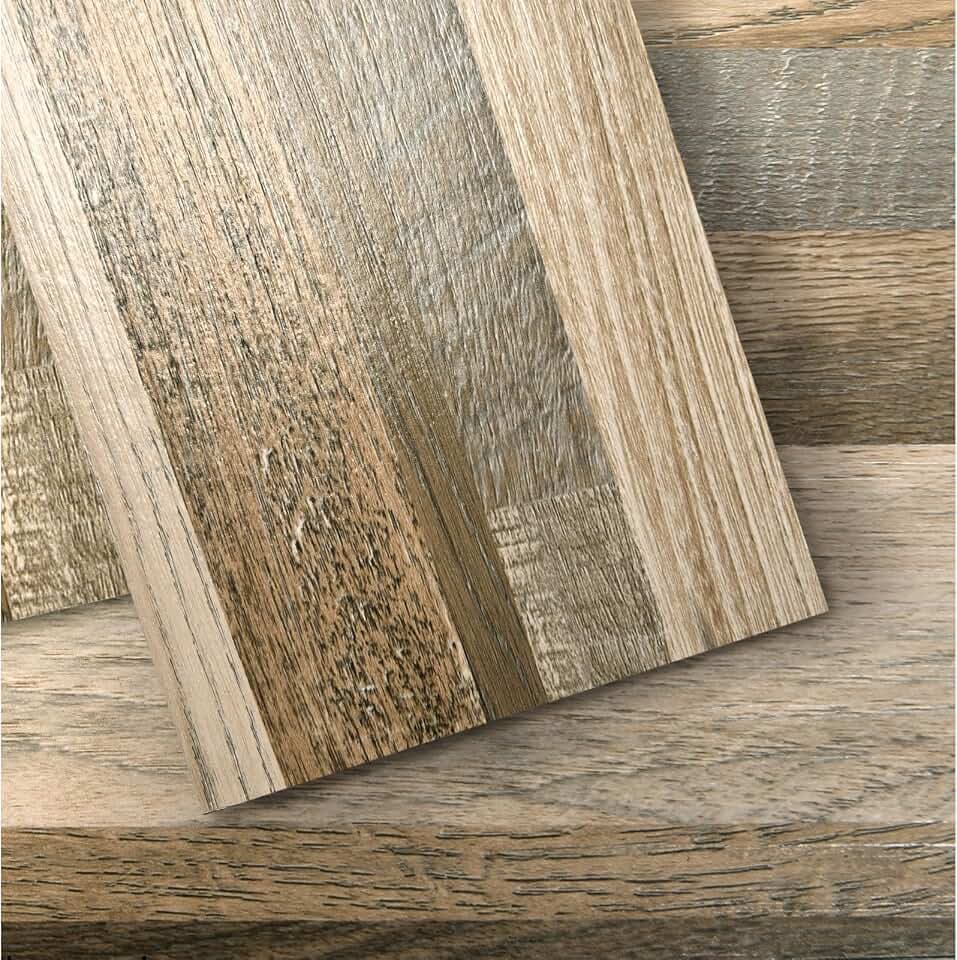 Art3d Wood Texture Peel and Stick Vinyl Floor Planks, 36-Pack, Aged Wood