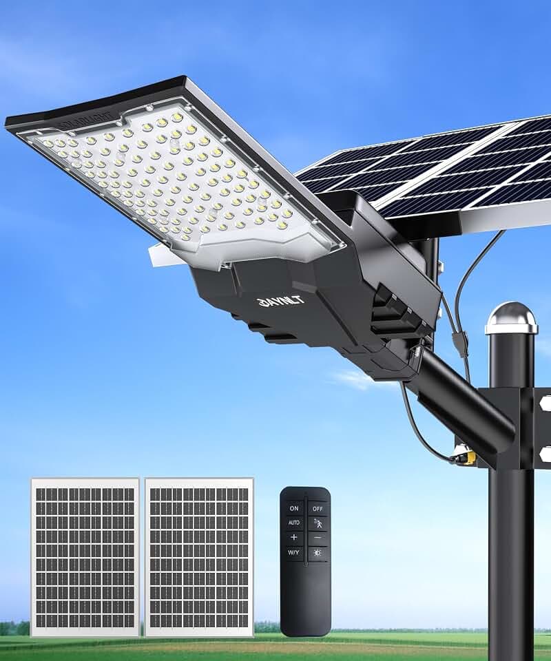 JAYNLT X-10000W Solar Street Lights Outdoor,Commercial Parking Lot Light