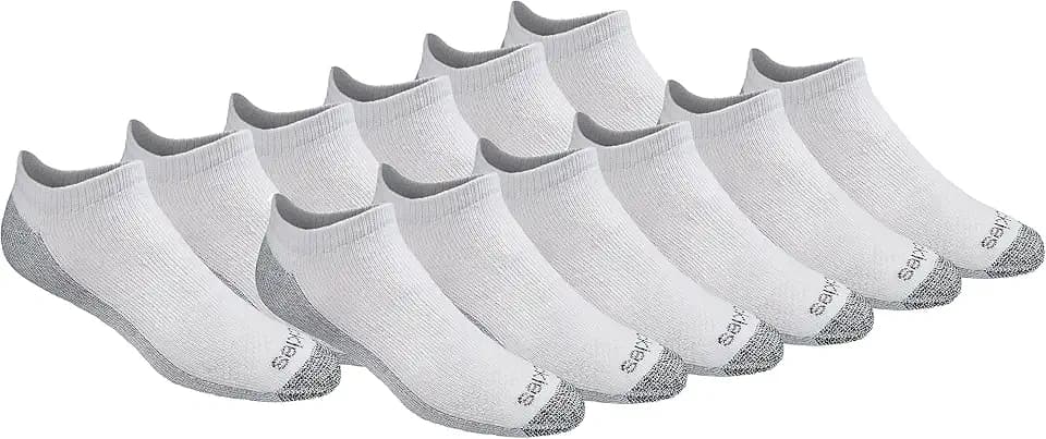 Dickies Men's Dri-Tech Moisture Control No Show/Low Cut Socks, Available in M-XXL (6, 12 Pairs)