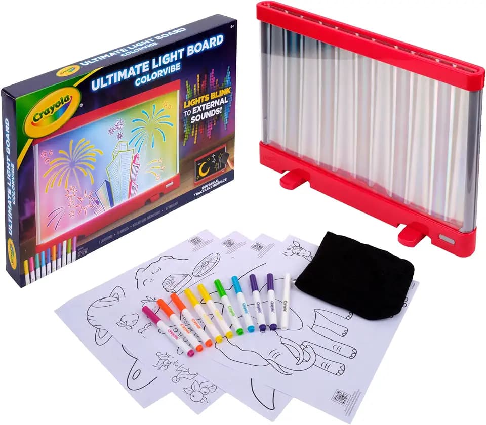 Crayola Ultimate Light Board ColorVibe, Sound Reactive Drawing Tablet