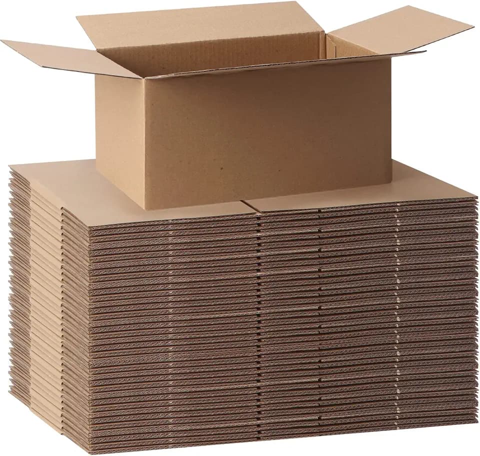 CRUGLA 40 Packs Shipping Boxes 8x6x4, Cardboard Boxes for Small Business, Corrugated Mailing Box Bulk for Packaging
