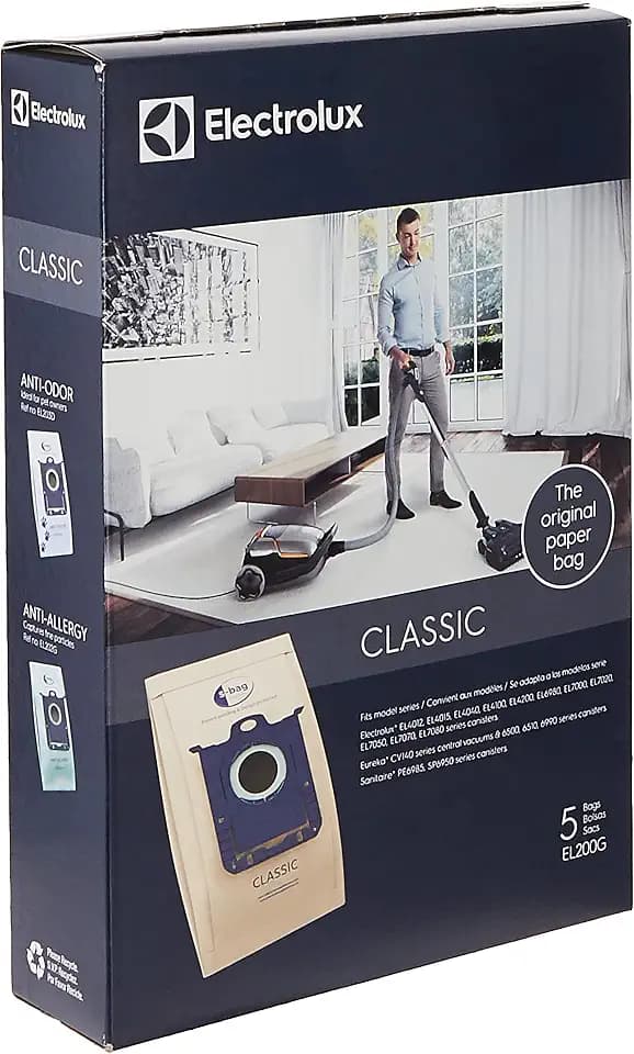 ELECTROLUX HOMECARE PRODUCTS Electrolux EL200G s Classic Paper Vacuum Bag, 5, Brown