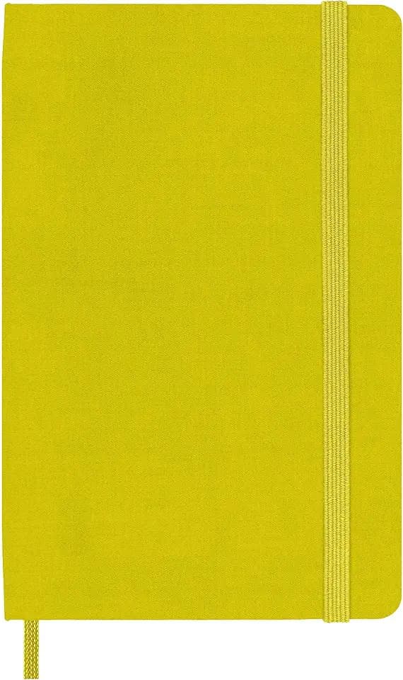 Moleskine Classic Notebook, Hard Cover, Pocket (3.5" x 5.5") Ruled/Lined, Hay Yellow (Silk), 192 Pages