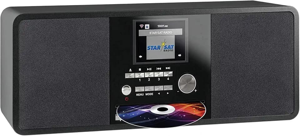 Imperial DABMAN i200 DAB Radio, Internetradio WLAN, DAB Plus Radio | schwarz