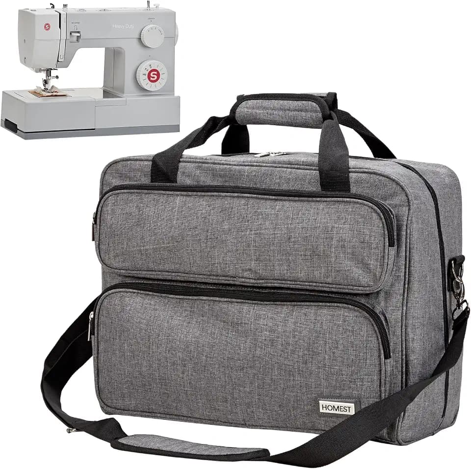 HOMEST Sewing Machine Carrying Case, Universal Tote Bag with Shoulder Strap