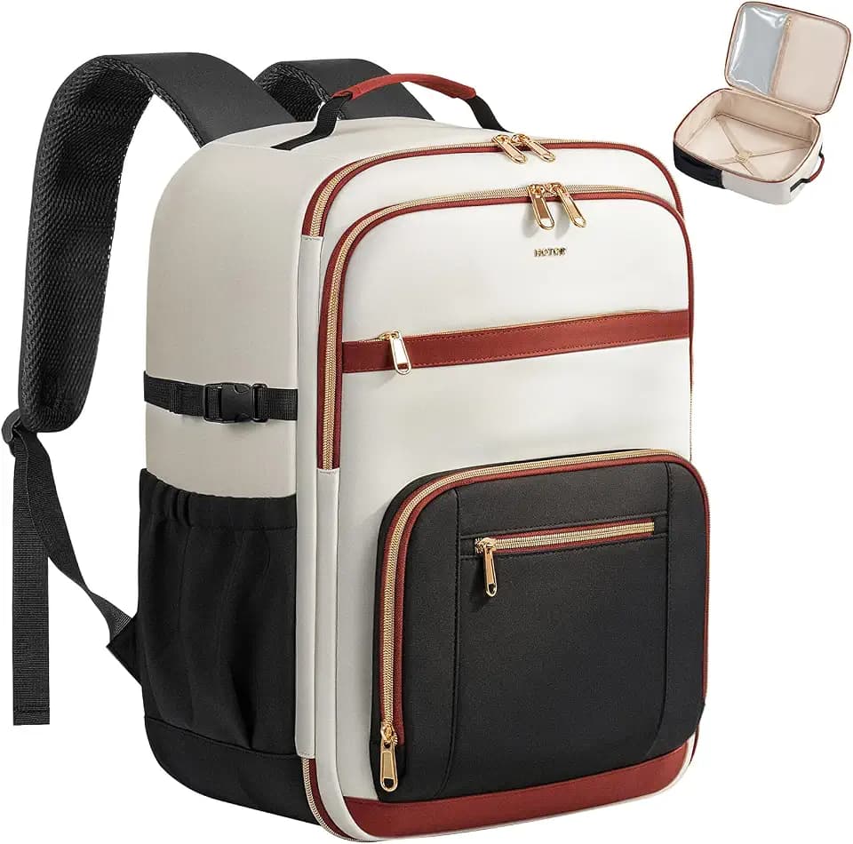 HOTOR Travel Backpack Women Flight Approved Essentials 12.8"x8.3"x18.5"