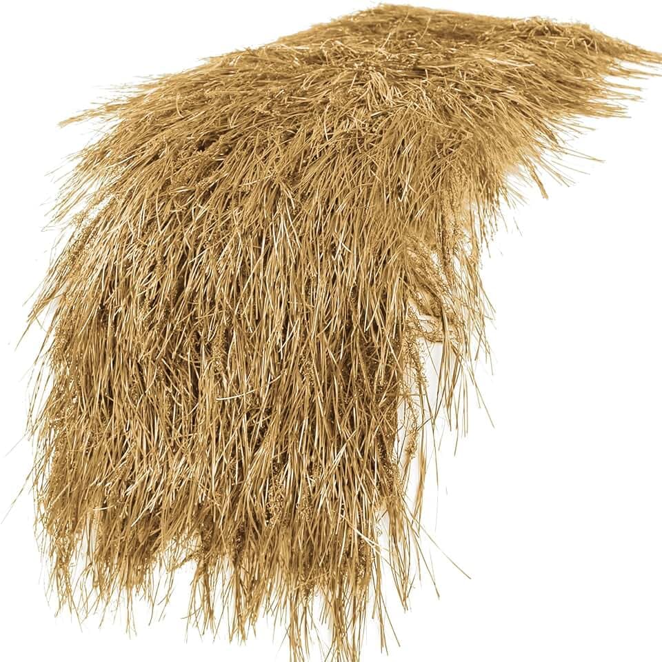 XLX TURF Fake Thatch Hay Table Runner 72 Inch for Western Fall Party Decor