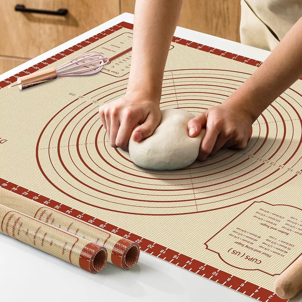 DANIA & DEAN Silicone Baking Mat, 28x20 Large Pastry Mat with Measurements