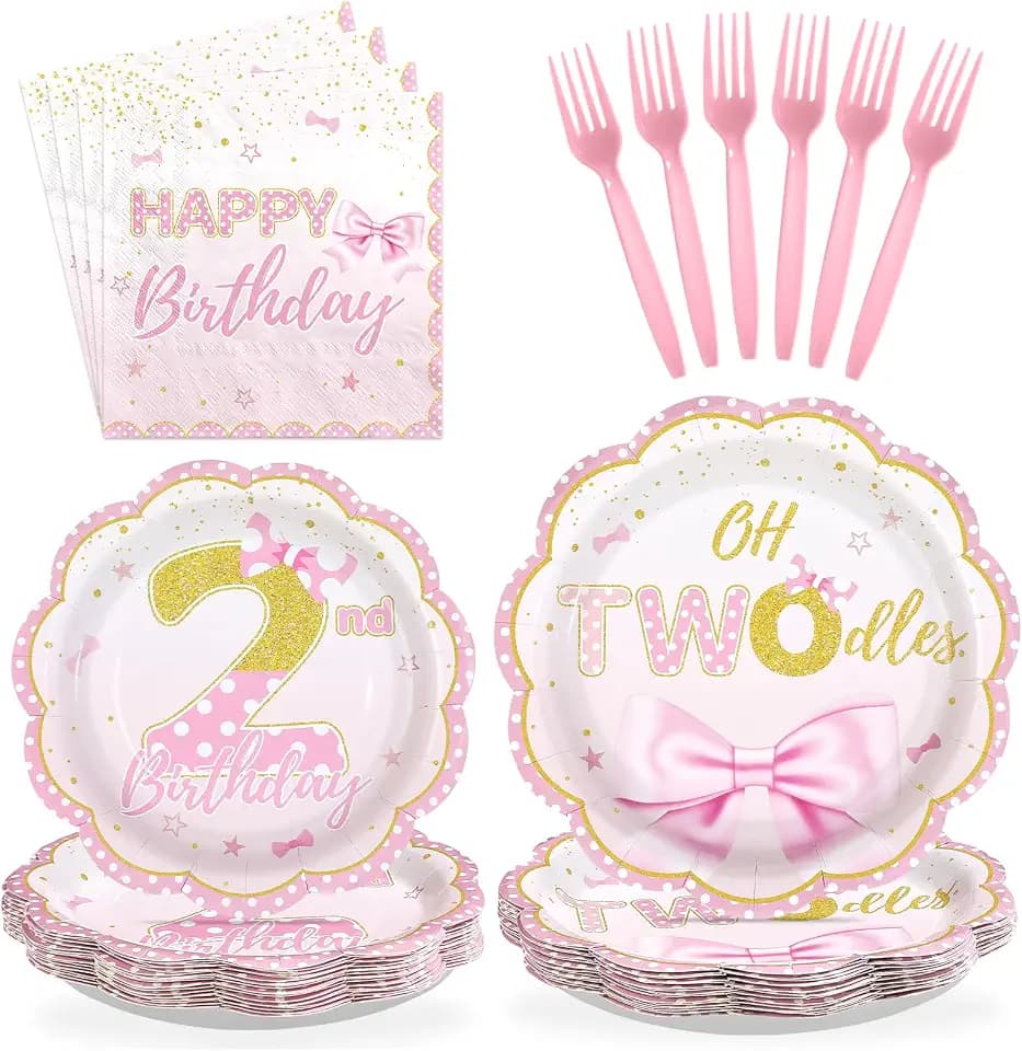 96Pcs Oh Toodles Birthday Party Supplies Serves 24