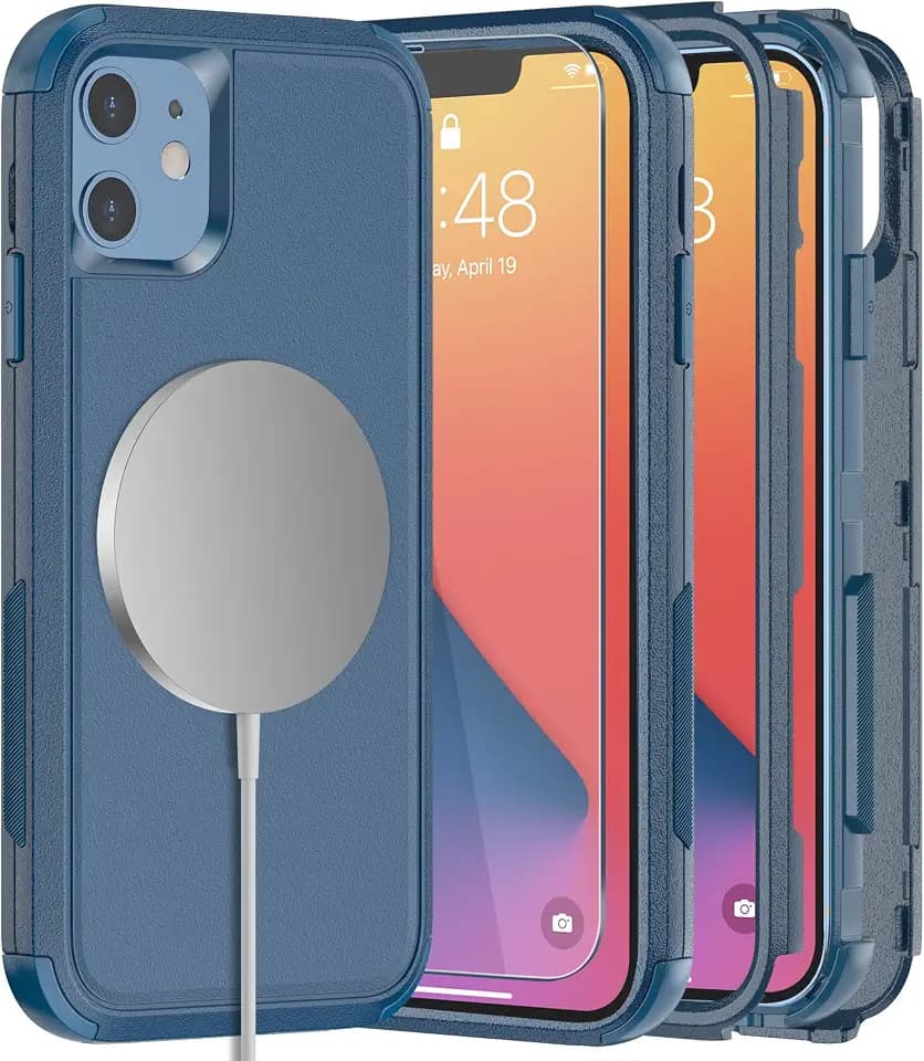Diverbox for iPhone 11 Case Magnetic,Blue