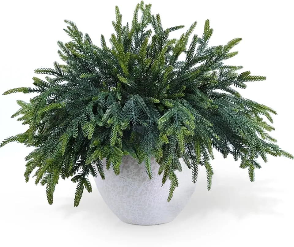 12 Pcs Pine Branches - Real Touch Artificial Pine Stems