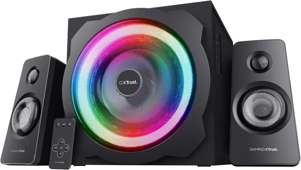 GXTrust Tytan 2.1 PC Lautsprecher mit Subwoofer 120 W, Schwarz