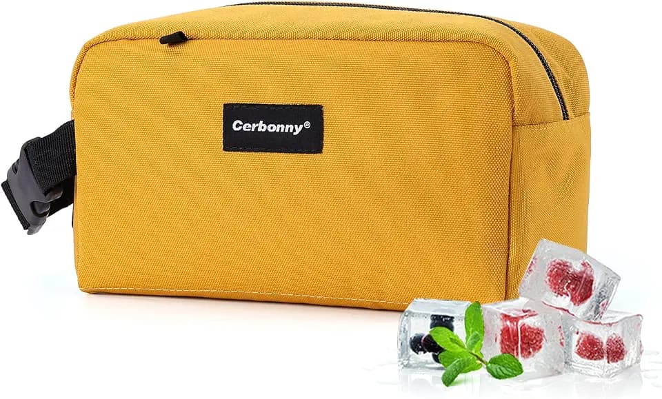 Cerbonny Freezable Lunch Bag,Mini Lunch Bag,Built-In Ice Pack
