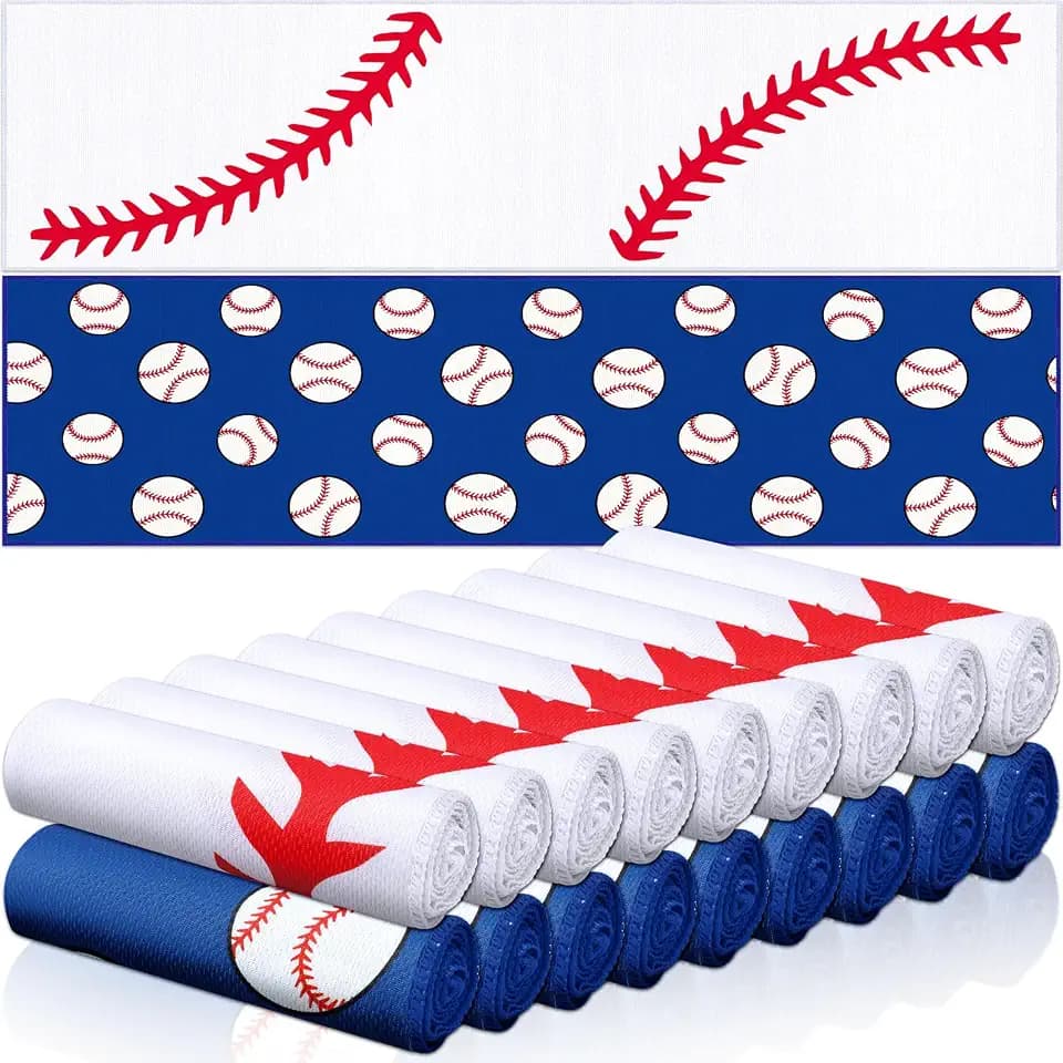 FuWeave 18 Pcs Baseball Cooling Towels Gifts 40 x 12 Inch