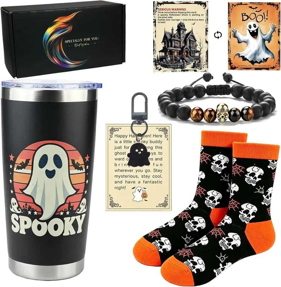 Carselage Halloween Gifts for Men, Spooky Horror Gift Set