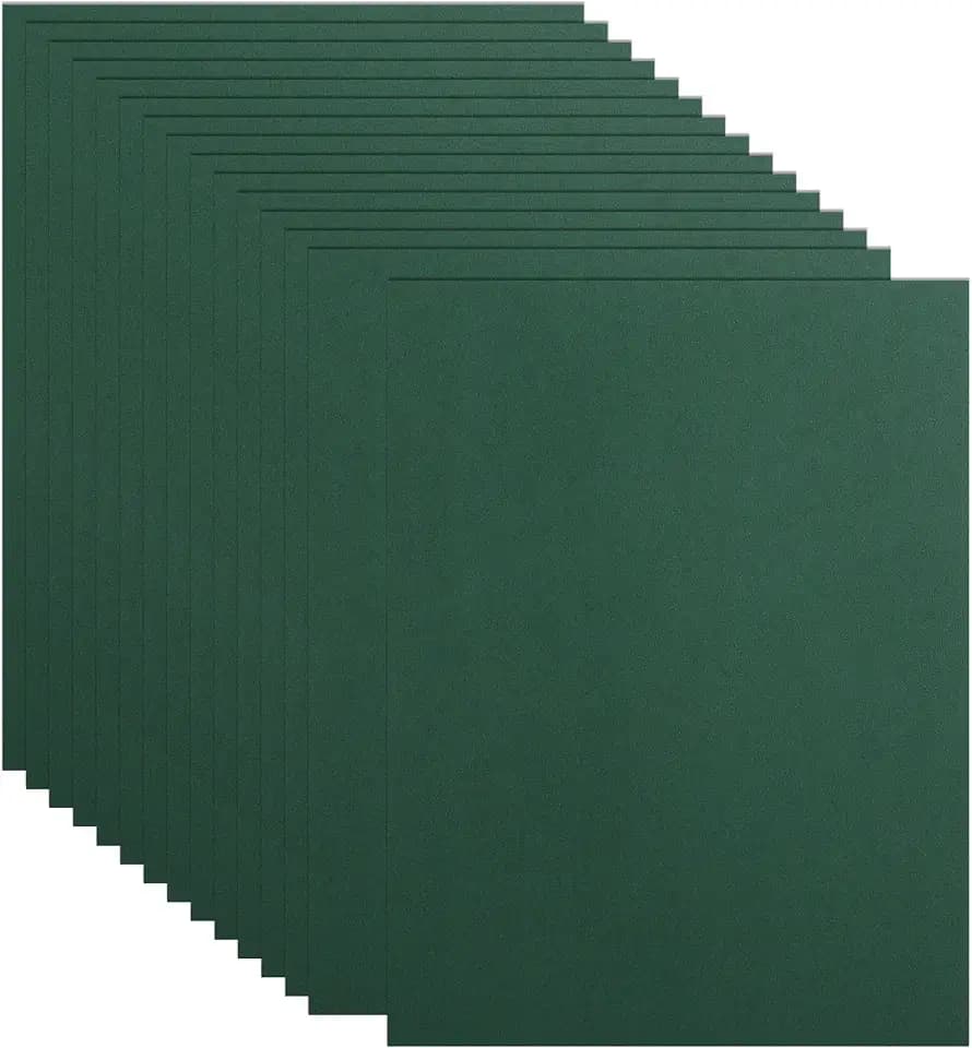 Guakicae 100 Sheets Dark Green Cardstock 8.5 x 11 Crafts Paper 80lb