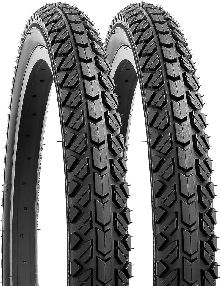 YUNSCM 2-PCS 20" Bike Tires 20x1.95/54-406 Compatible with 20 x 1.95 All-Terrain Directional Tread Bicycle Tires