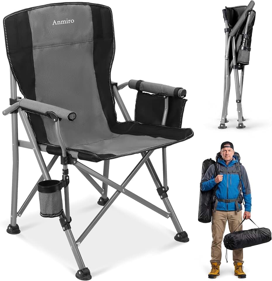Heavy Duty Folding Camping Chair for Camp, Picnic, Lawn, Fishing