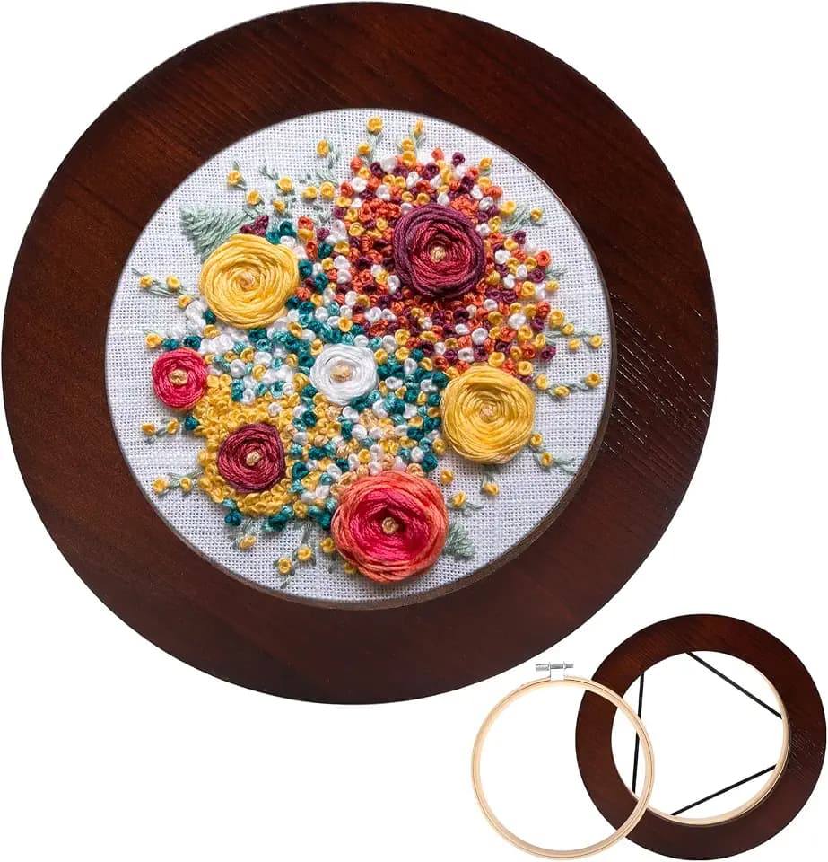 XEmbro 6 Inch Embroidery Hoop Frame for Hanging Sewing Ornaments