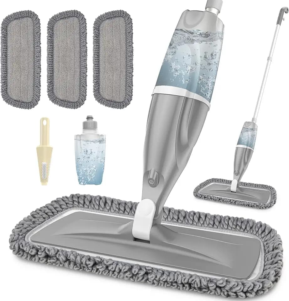 Microfiber Spray Mops for Floors Cleaning: Wet Dust Mop Hardwood Floor Mop