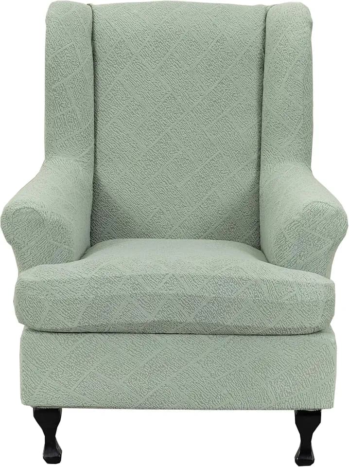 CRFATOP Wingback Chair Covers Stretch Armchair Slipcovers for Living Room