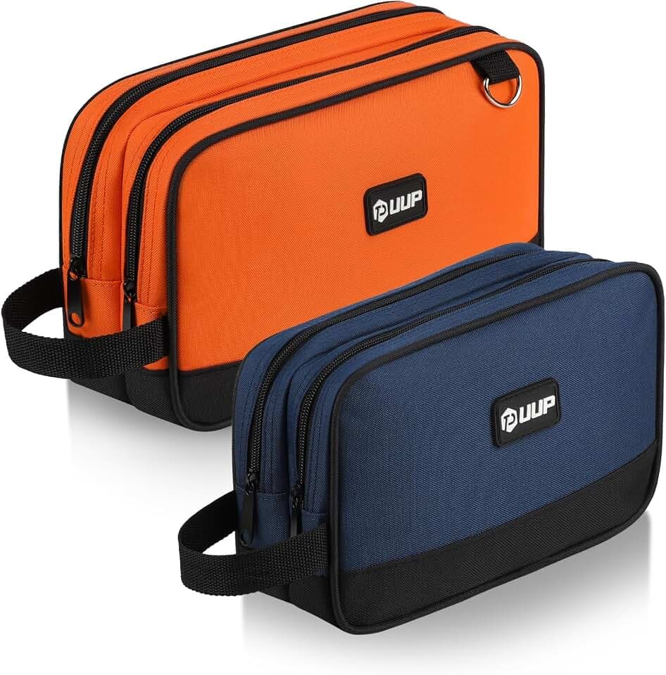 Tool Bag 2-Pack 12" 10", Divider Zipper Pouch, Small Tool Box Organizer