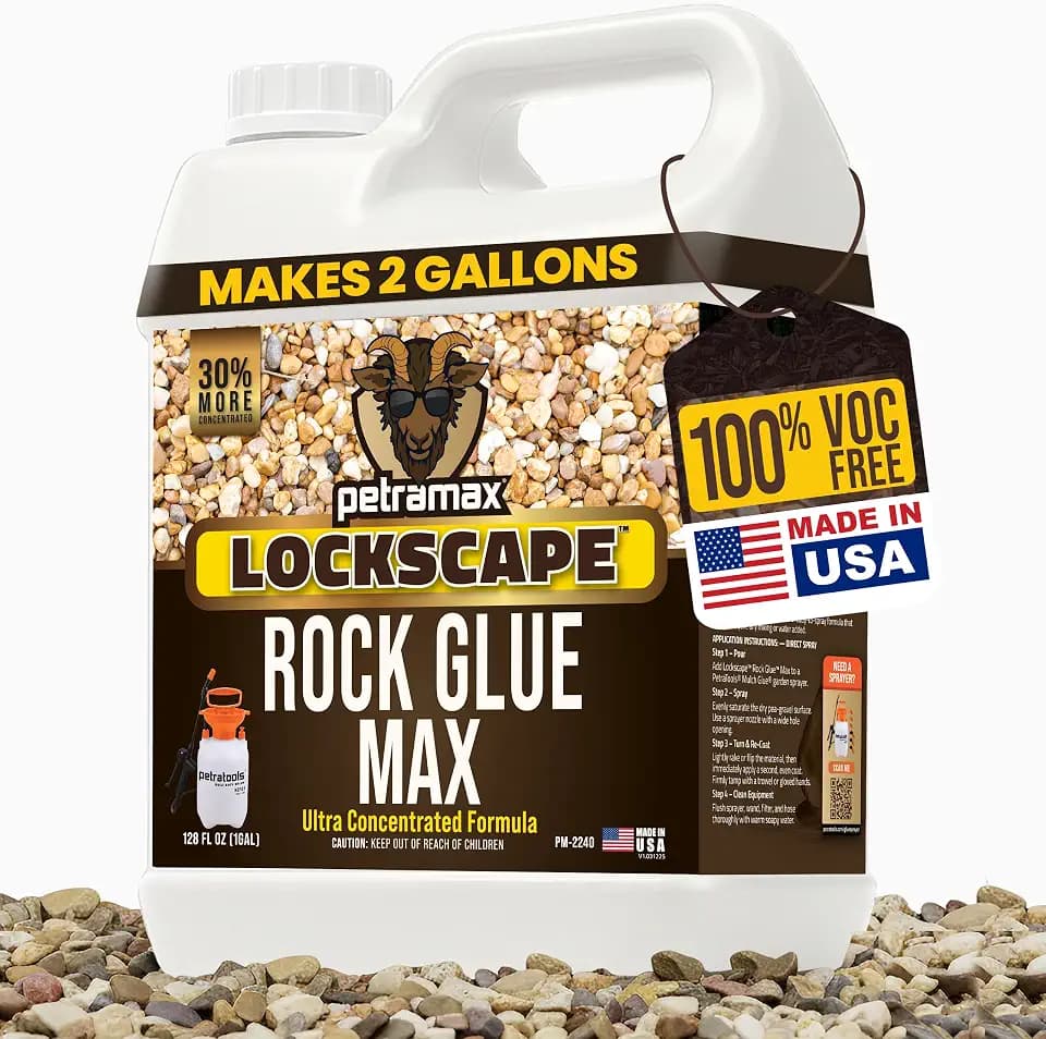 Petra Max Rock Glue for Landscaping, 1 Gallon Concentrate