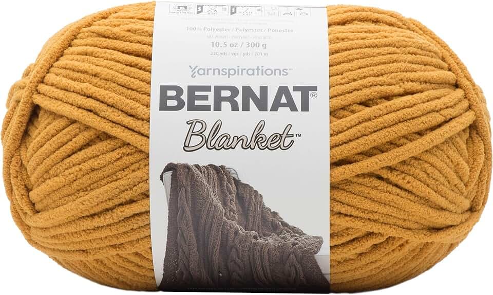 BERNAT BLANKET BB, BURNT MUSTARD
