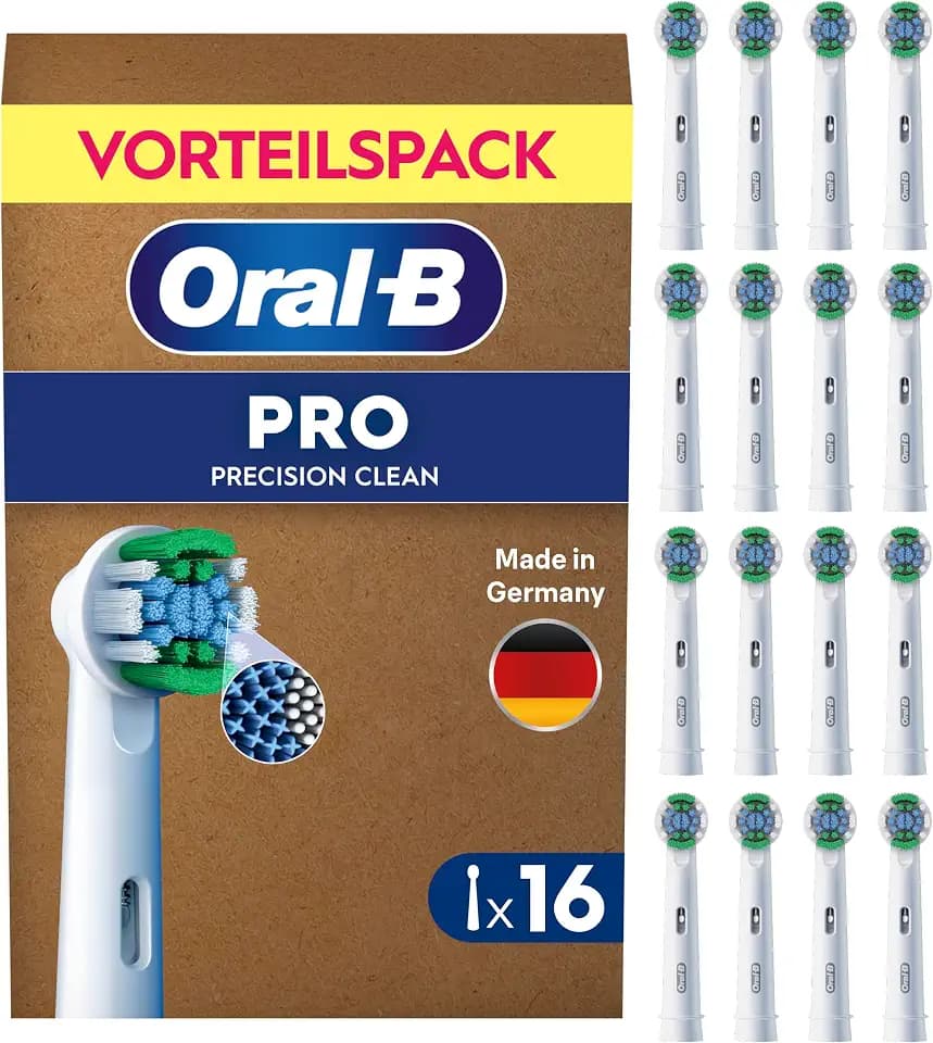 Oral-B Aufsteckbürsten PRO Precision Clean, Weiß, 16 Stück