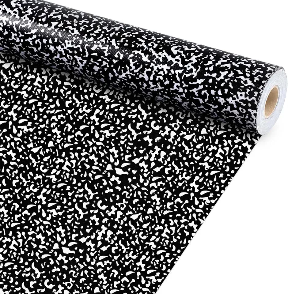 Black Composition Bulletin Board Roll Composition Notebook Non-Woven Fabric Bulletin Board Background Reusable Waterproof Erasable Wall Decor for Arts Crafts Classroom Supplies 16" x 20ft