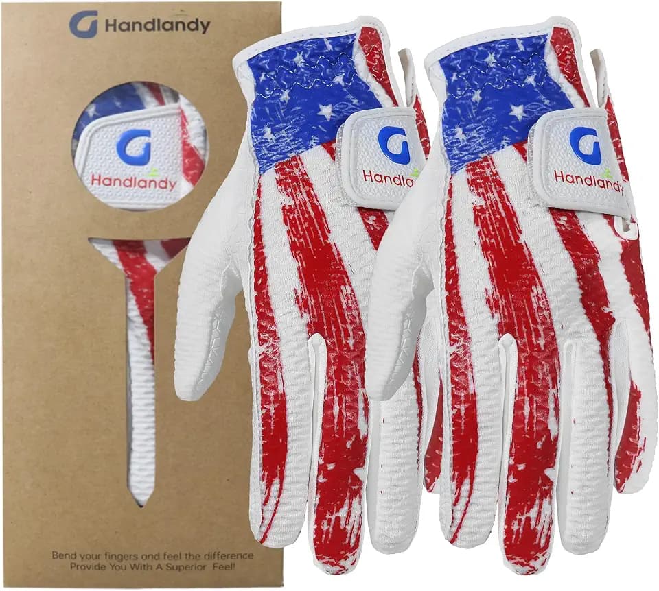 HANDLANDY Youth Golf Glove, Left Hand Kids Golf Gloves for Junior Toddler Boys Girls