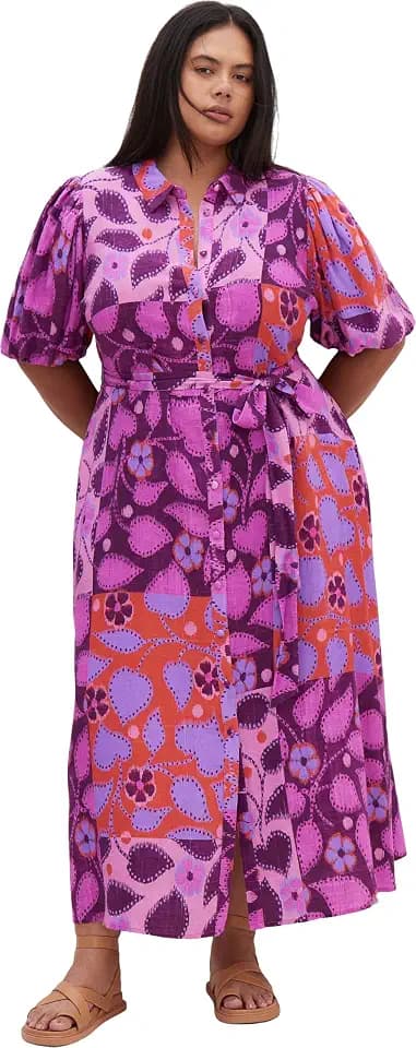 City Chic Women's City Chic Plus Size Dress Davina PRT