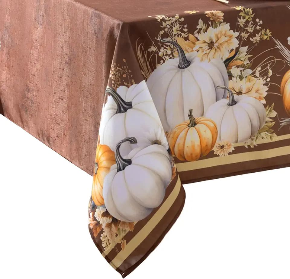 Wheatland Harvest Fall Rectangle Tablecloth, Multicolor - 60" W x 144" L