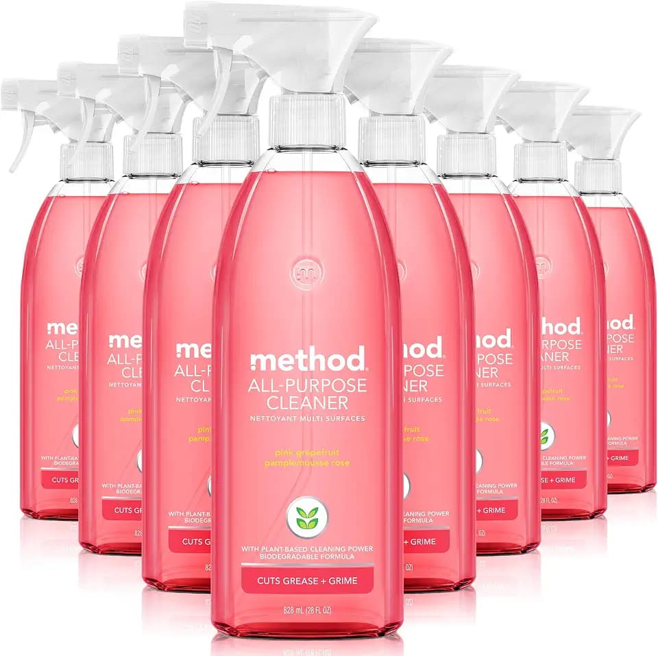 method All-Purpose Cleaner Spray, Pink Grapefruit, 28 fl oz, 8 Pack
